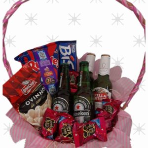 Cesta Comemorativa Cerveja e Aperitivo