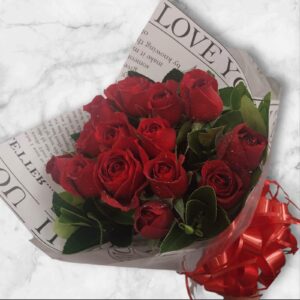 Buquê de Rosas Vermelha  Love You